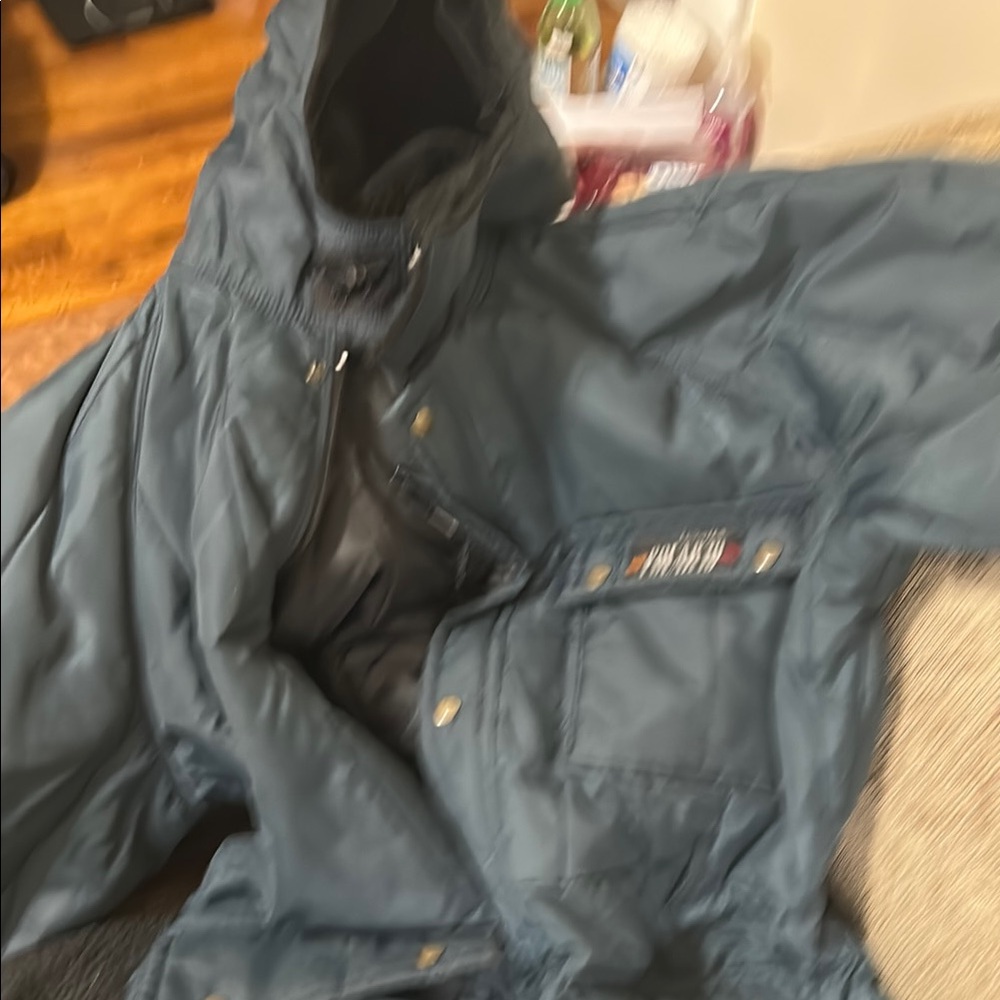 Men's Dark Gray Hooded Blazer